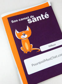 carnet de sant&eacute; du chat